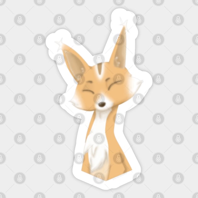 Wannabe Fox Sticker by Bribritenma